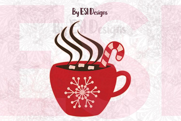 Download Christmas Hot Chocolate Mug| SVG DXF EPS PNG (41702) | SVGs | Design Bundles