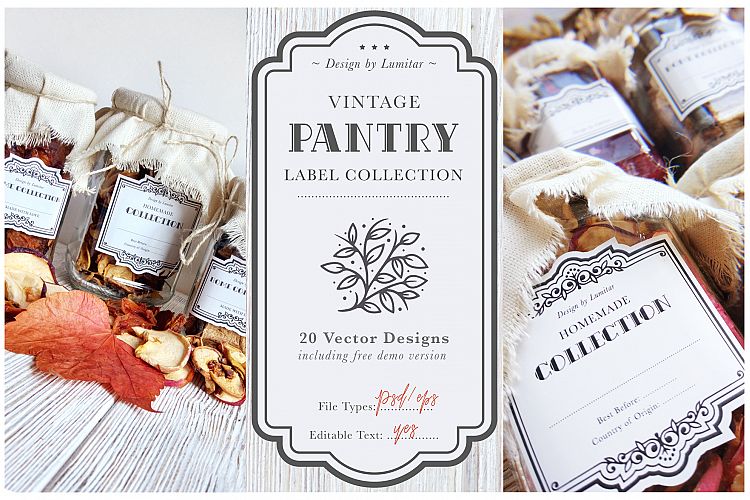 Vintage Pantry Label Collection