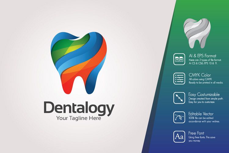 Colorful Dental Logo Template