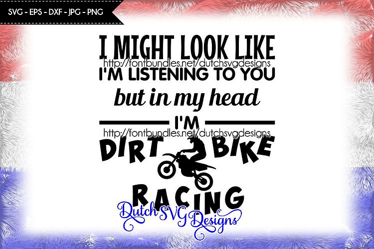 Text cutting file Dirt Bike Racing, in Jpg Png SVG EPS DXF for Cricut