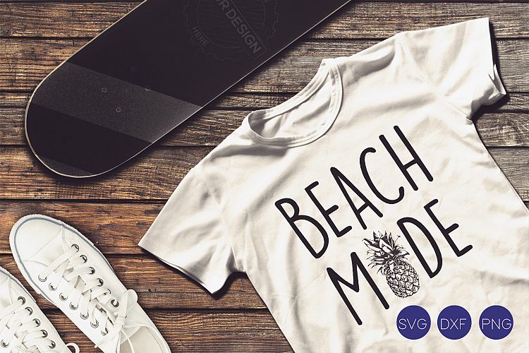Beach Mode SVG, DXF, PNG Cut Files 