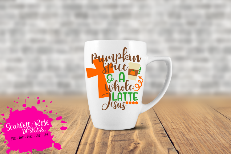 Pumpkin Spice & a whole Latte Jesus SVG