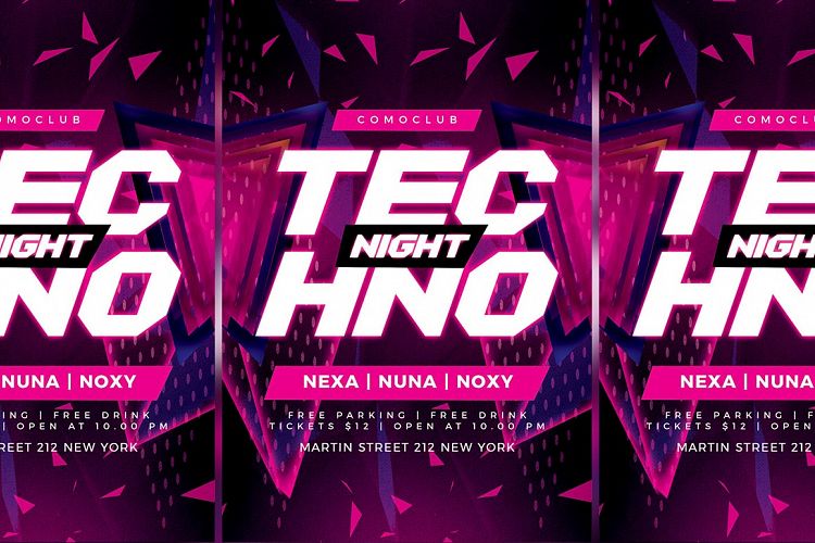 Techno Flyer Party