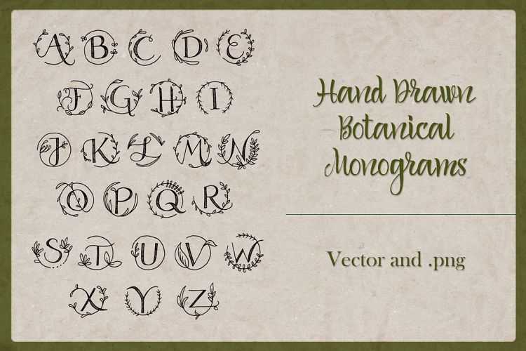 Botanical Monograms