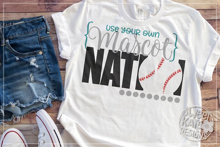 YOUR MASCOT Nation Baseball or Softball SVG DXF EPS PNG JPG