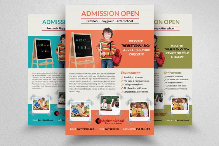 Kids Education Flyer Template