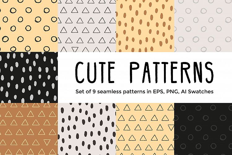 Free Backgrounds download - Cute vector Patterns | Free Design Resources
