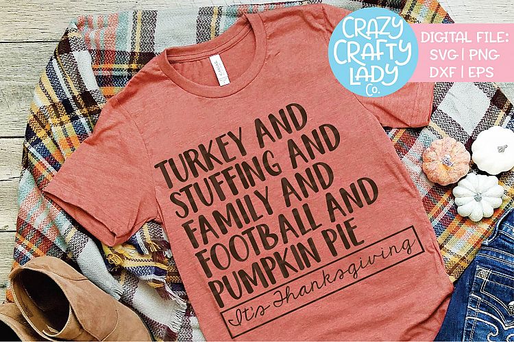 Its Thanksgiving SVG DXF EPS PNG Cut File