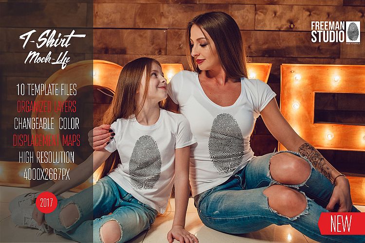 Family T-Shirt Mock-Up Vol.1 2017