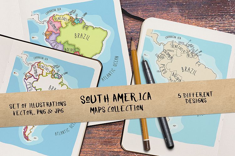 South America Maps Collection