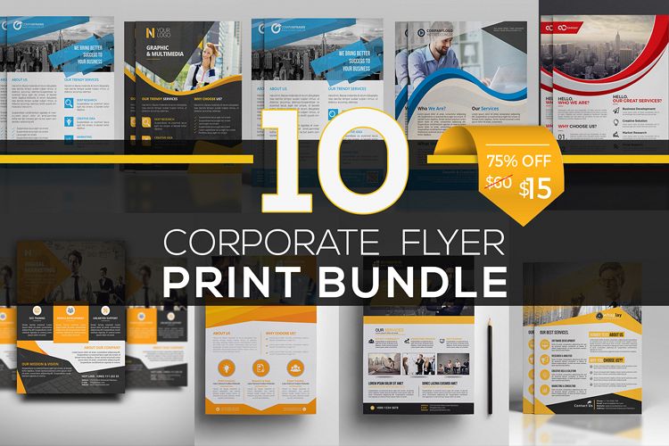 10 Corporate Flyers Bundle