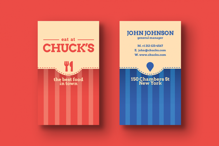 Local Diner Business Card Templates