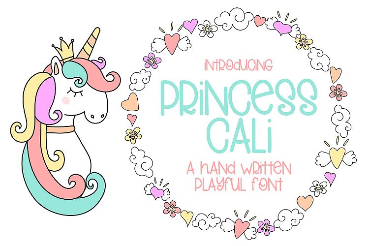 Princess Cali - A Hand Written Playful Font