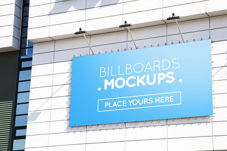 Billboards Mockup on Building Vol.3