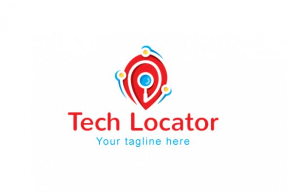 Tech Locator - Iconic Stock Logo Design Template