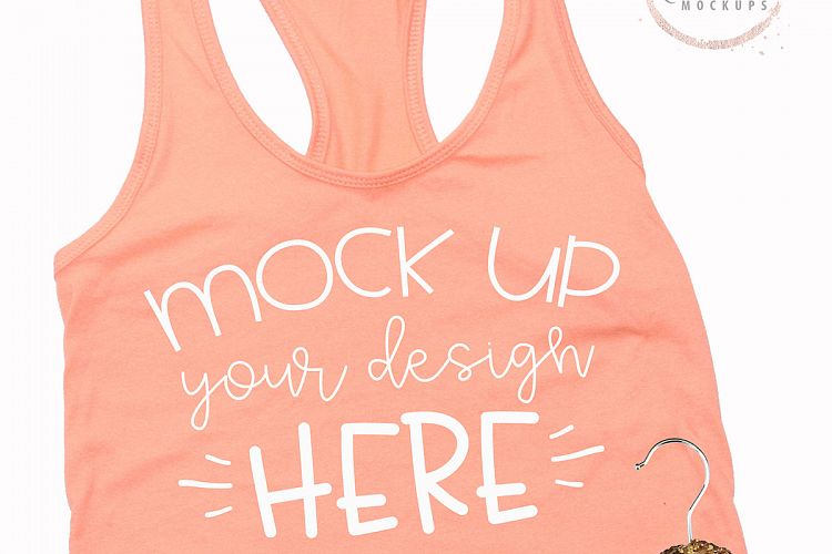 Mock up Next Level 1533 Light Orange Mockup