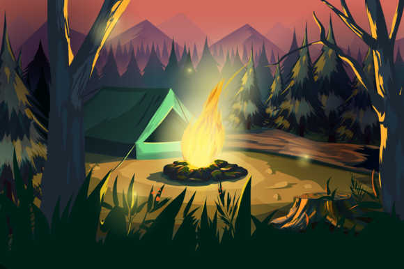 Camping Illustration