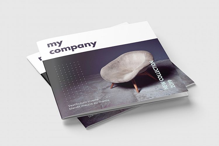 Square Magazine or Brochure Template