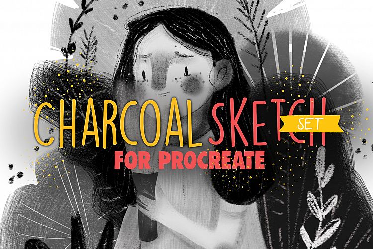 Charcoal Sketch Set - For Procreate