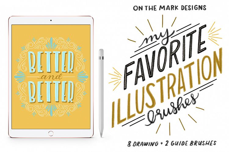 My Favorite Illustration Procreate Brushes example image 1