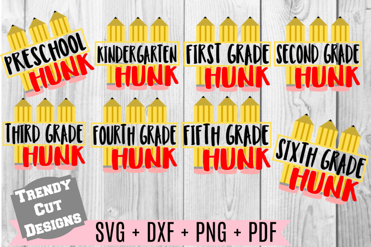 Bundle, Pencil Grade Hunk, Back to School