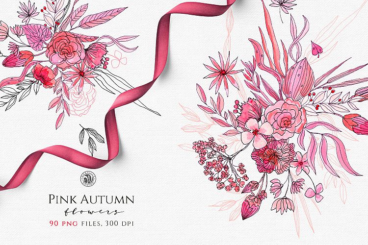 Pink Autumn Flowers