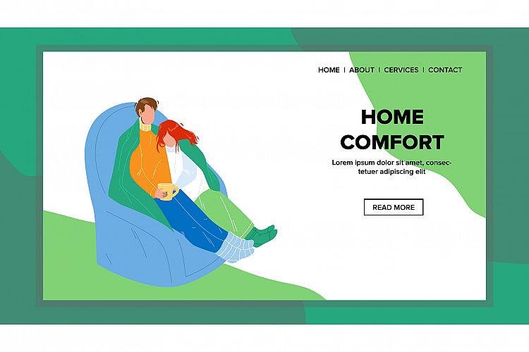 Home Comfort And Leisure Time Have Family Vector example image 1