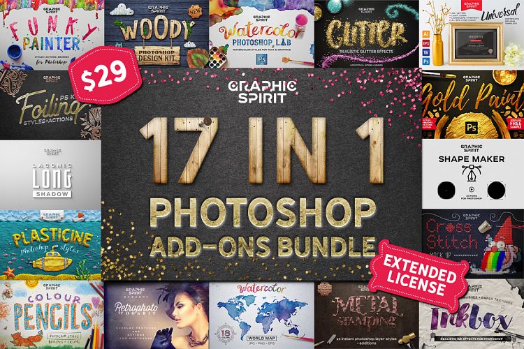 17 IN 1 Photoshop Bundle SALE