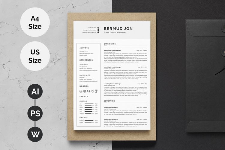 Clean Minimal Resume/CV