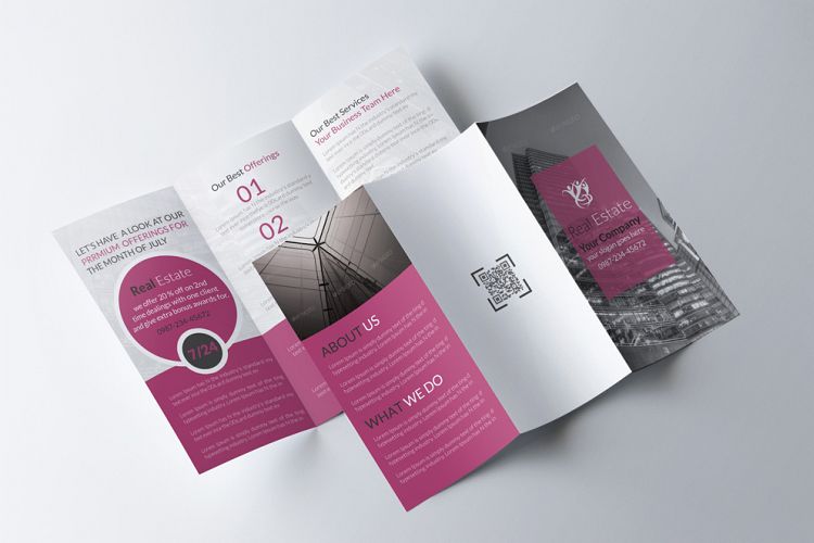 Real Estate   Property Agency Trifold Brochure