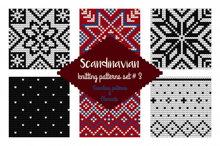 30 Scandinavian Knitting Patterns in classic colors