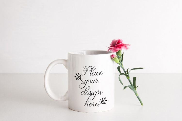 Coffee mug mock up white mug pink mockup 11oz cup mockups