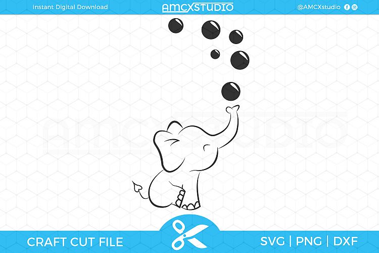 Baby Elephant SVG