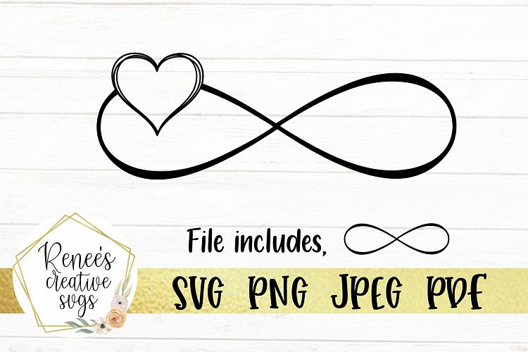 Download Infinity w/ Heart| Infinity Sign| SVG Cutting File (336627) | SVGs | Design Bundles