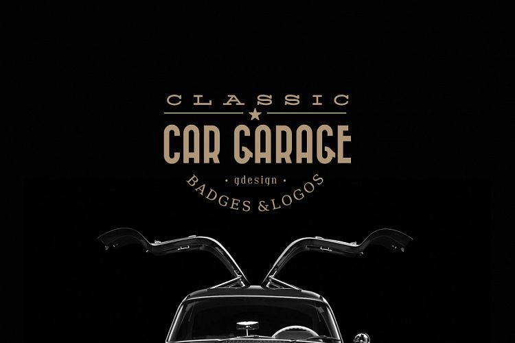 Classic Car Garage Badges & Logos