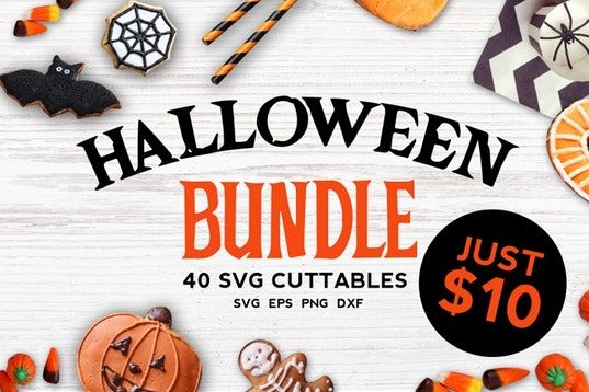 Halloween bundle 40 SVG , Eps, Dxf, Png for Cricu