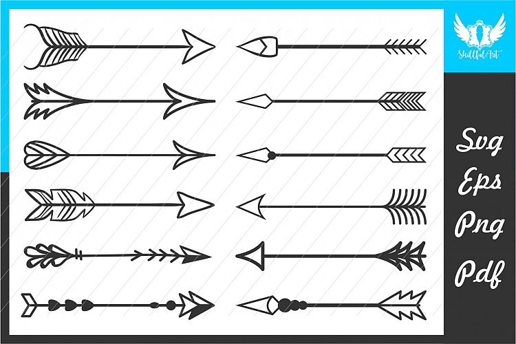 arrows, arrows svg, cricut and silhouette cut files, fleches