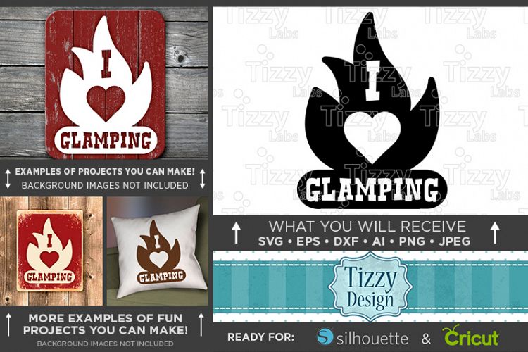 I Love Glamping SVG - Glamper Decor SVG - 800