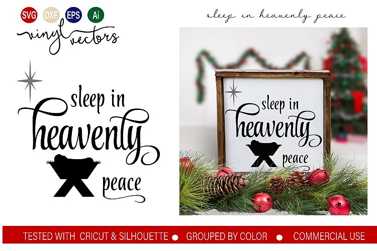 Sleep in heavenly peace DXF SVG Cut File