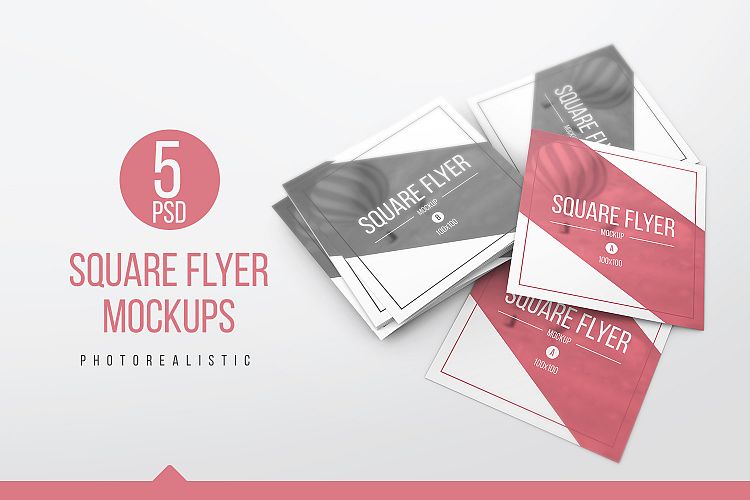 Download Square Flyer Mockups