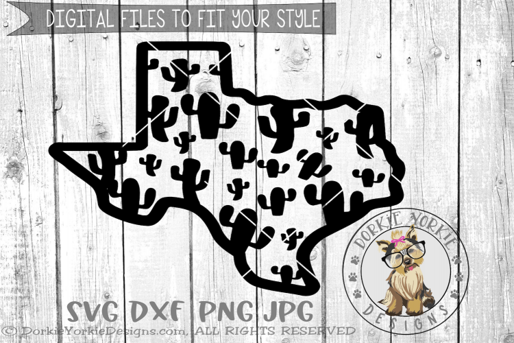 Texas Cactus - SVG cut file