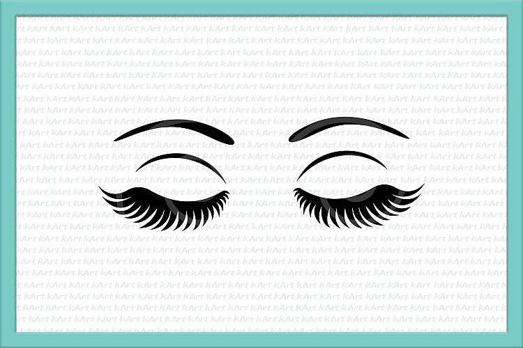 Download Eyelashes Makeup svg Cutting file