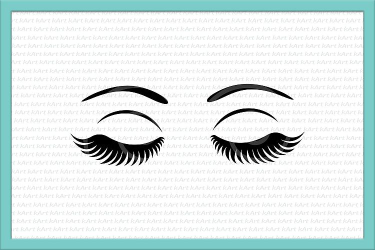 Eyelashes Makeup svg Cutting file