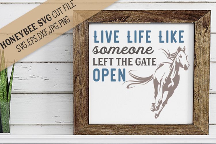 Live life like someone left the gate open