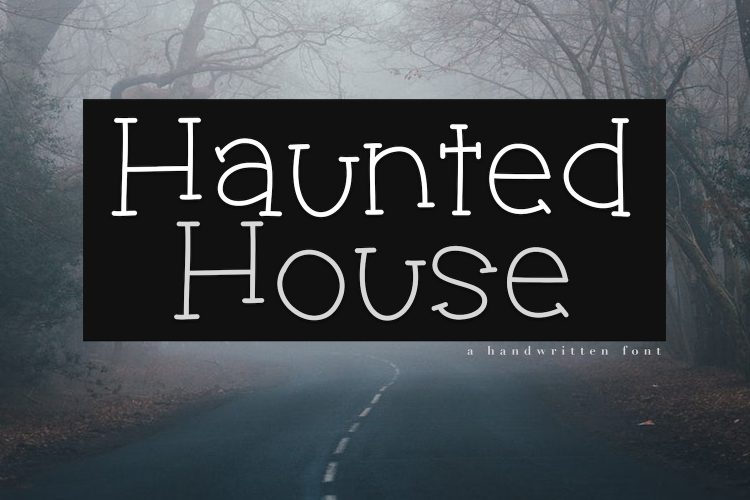 Haunted House - A Spooky Handwritten Font