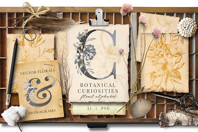 Botanical Curiosities Monogram Bundle