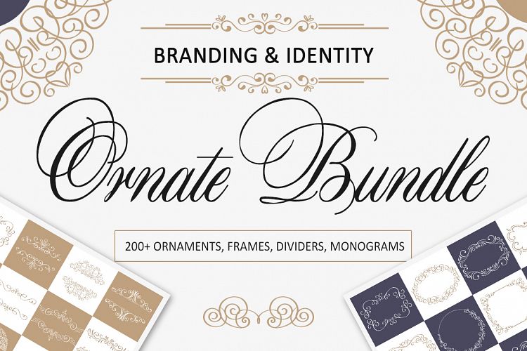 Ornate Bundle. Over 200 frames and dividers