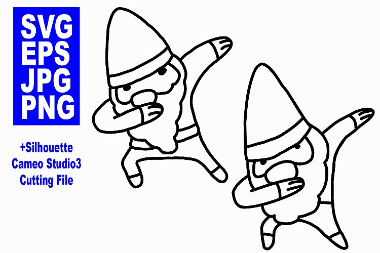 Gnome Dabbing - EPS, JPG, PNG, SVG Ready to use