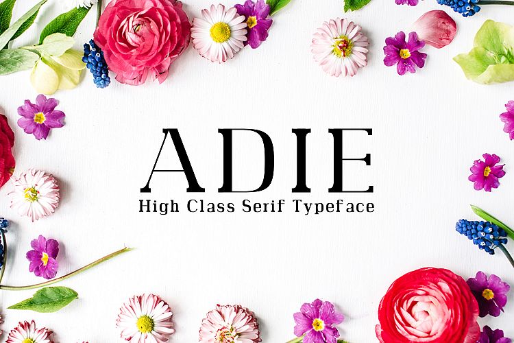 Adie High Class Serif Typeface