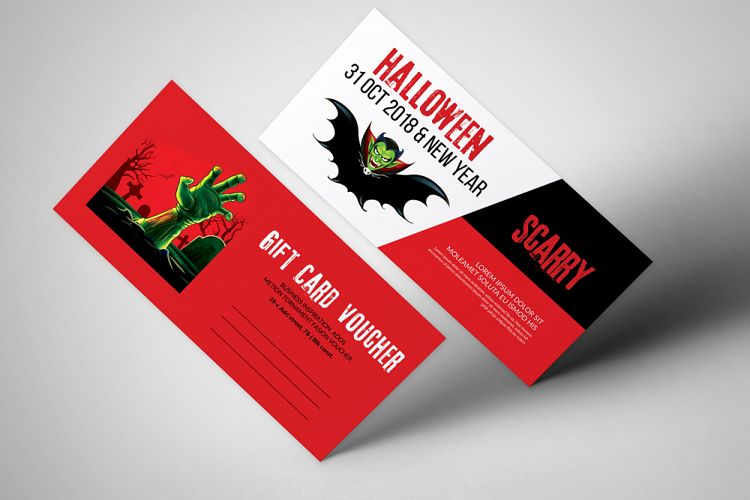 Halloween Gift Voucher Template